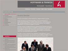 Tablet Screenshot of hoffmann-rechtsanwaelte.de